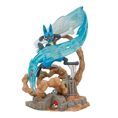 Abbildung von Jazwares Sammelfigur Pokémon Deluxe Statue Lucario (NEU &amp; OVP)