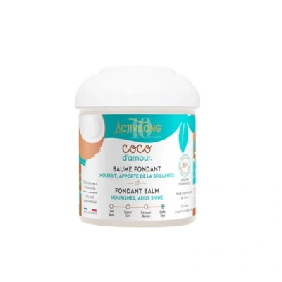 Abbildung von ACTIVILONG Fondant Coco D&#039;Amour Balsam ohne Ausspülen strukturiertes Haar spendet Feuchtigkeit, erleichtert das Styling entfernt Frizz 99% natürliche Inhaltsstoffe Kokosduft