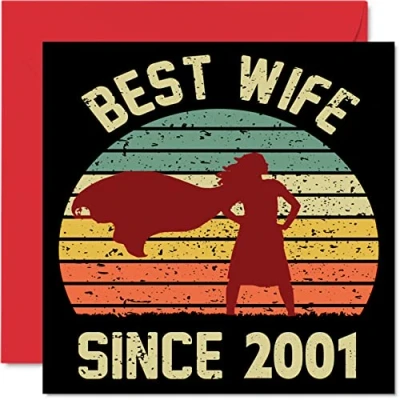 Abbildung von 23. Karte Hochzeitstag Jahrestag für Ehefrau Bester Alles Gute zum Hochzeits Jubiläum Karten den Partner, 145mm Grußkarten Dreiundzwanzigster Jahrestage