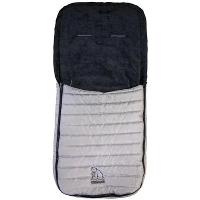 Abbildung von Heitmann Felle Fußsack &quot;Eisbärchen Steppfußsack&quot;, für die Übergangszeit, ideal Kinderwagen &amp; Buggy, waschbar