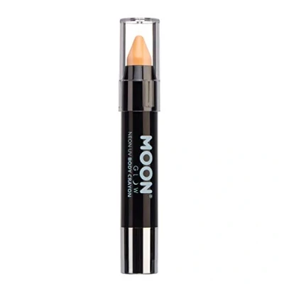 Abbildung von Moon Glow, Neon UV Lackstift Körperkreide für Gesicht und Körper (Pastellorange, 3,2 g)