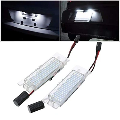 Abbildung von Ricoy 2 x 18 LED Kennzeichenbeleuchtung für Corsa C D Astra H J Insignia 6000K