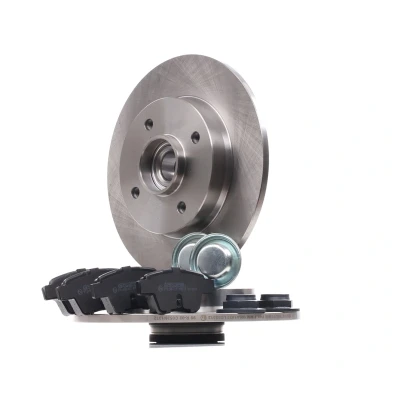 Abbildung von RIDEX 3405B1489 Bremsscheiben und beläge Hinterachse voll mit Radlager, integriertem magnetischen Sensorring exkl. Verschleißwarnkontakt