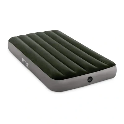 Abbildung von Intex Dura Beam Standard Series Downy Luftmatratze mit integrierter Fußpumpe, Voll