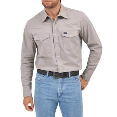 Abbildung von Wrangler Herren Premium Performance Workshirt, Cement, Mittel