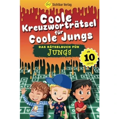 Abbildung von coole Kreuzworträtsel für Jungs: Das Rätselbuch Jungen ab 10 Jahren