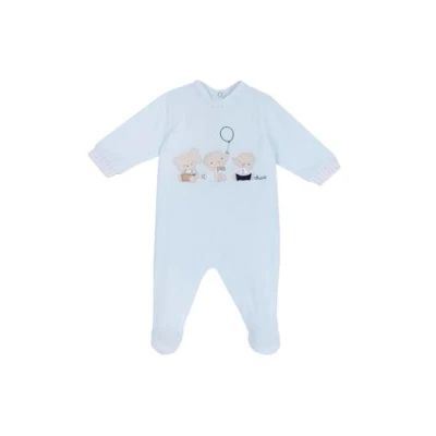 Abbildung von Chicco LEG AND BACK Opening Strampler für Kinder, Größe: 68, Light blue