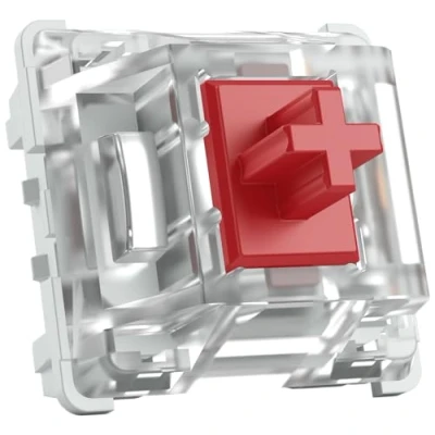 Abbildung von Glorious Gaming 120x Gateron Mechanical Keyboard Switches (Rot) SMD LED kompatibel, linear &amp; weich, für intensives Tippen Spielen, 45g Auslösegewicht, 3 Pin Anschluss Black