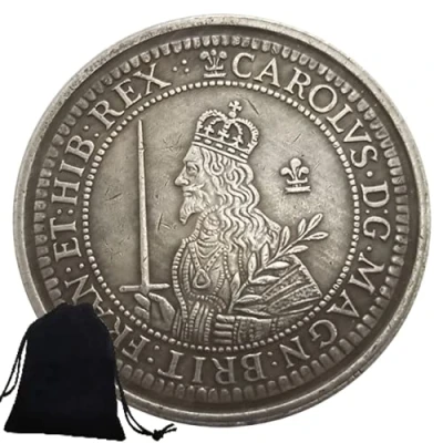 Abbildung von Jearls 1643 Britische Antike alte Münzen, Weltmünze England Nickel Europa Münzen Münze, Gedenkmünzen für Freunde Lieblingsgeschenk