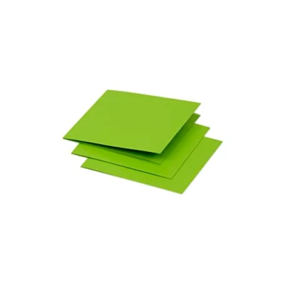 Abbildung von Clairefontaine 16021C Packung mit 25 Doppelkarten Pollen 116x116mm 210g, gefaltet, ideal für Ihre Einladungen und Korrespondenz, Minzgrün, 1 Pack