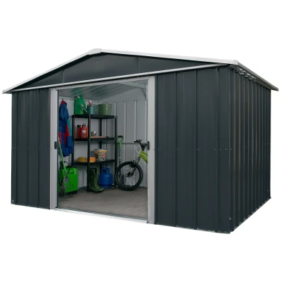 Abbildung von YARDMASTER Gerätehaus Heidelberg 67, BxT: 202x217 cm, (Set), Metall, mit Bodenrahmen