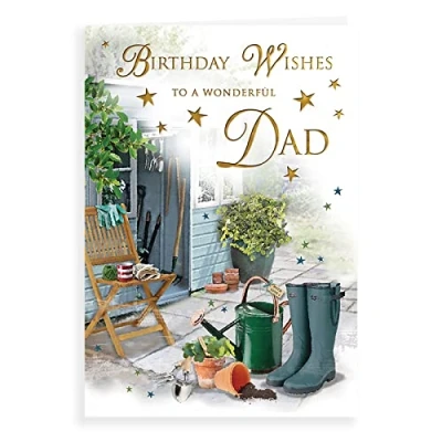 Abbildung von Piccadilly Greetings Regal Publishing Traditionelle Geburtstagskarte für Vater, 22,9 x 15,2 cm