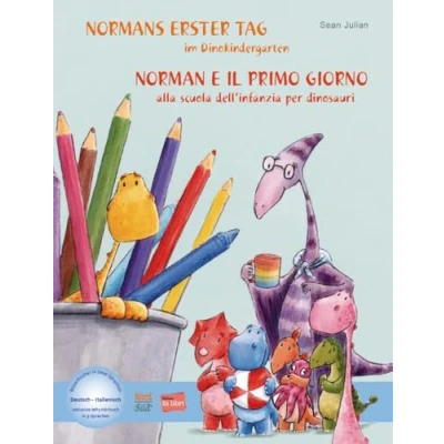 Abbildung von Normans erster Tag im Dinokindergarten: Kinderbuch Deutsch Italienisch mit MP3 Hörbuch zum Herunterladen