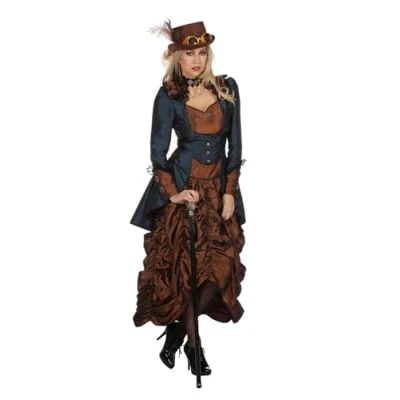 Abbildung von Wilbers Kostüm Viktorianischer Look Retro Steampunk Gothic Karneval Stil