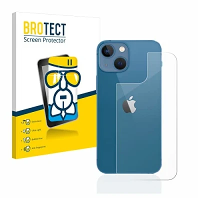 Abbildung von BROTECT Schutzglas für Apple iPhone 13 mini (Rückseite) Schutzfolie Panzer Folie Glas [Extrem Kratzfest 9H, Anti Fingerprint, Ultra Transparent]