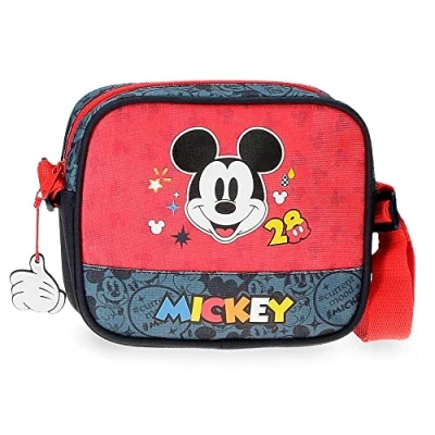 Abbildung von Disney Mickey Get Moving Umhängetasche Klein Mehrfarbig 18 x 15 5 cm Polyester, bunt, Kleine