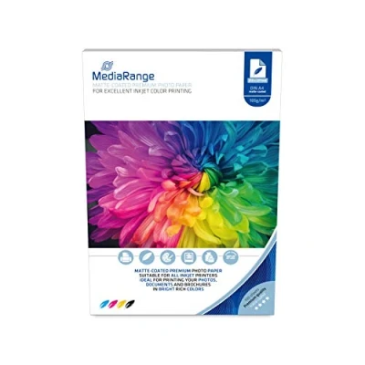 Abbildung von Mediarange Fotopapier 100 Blatt DIN A4 matt einseitig 105 g/m²