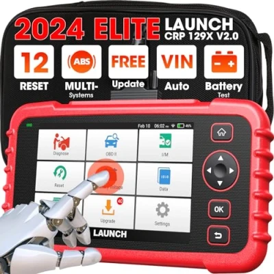 Abbildung von LAUNCH CRP129X V2.0 obd2 Auto Diagnosegerät, diagnosegerät für alle fahrzeuge, KFZ Codeleser die ABS SRS Motor und Getriee mit 12 Reset Funktionen, AutoVIN, kostenloses