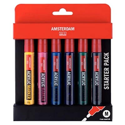 Abbildung von Amsterdam Acrylic marker starter set 6 colors