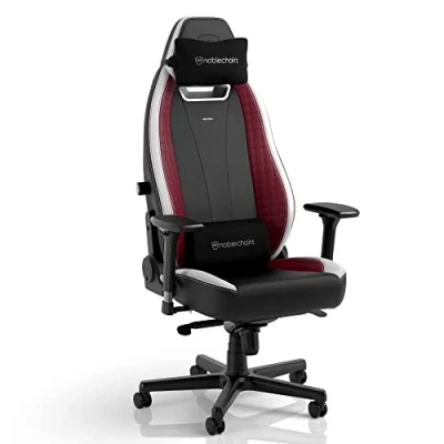 Abbildung von noblechairs Legend Gaming Stuhl Schwarz/Weiß/Rot PC Chair 150 kg Belastbarkeit Gamer Sessel 4D Armlehnen
