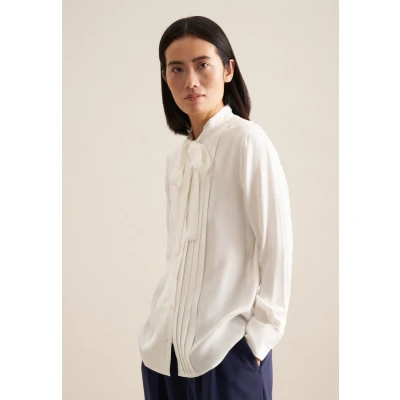 Abbildung von Seidensticker Schluppen Hemdbluse, Damen, Größe: 36, White