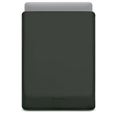 Abbildung von Woolnut Matte PU Sleeve Case Hülle Tasche für MacBook Pro 14 Zoll Grün