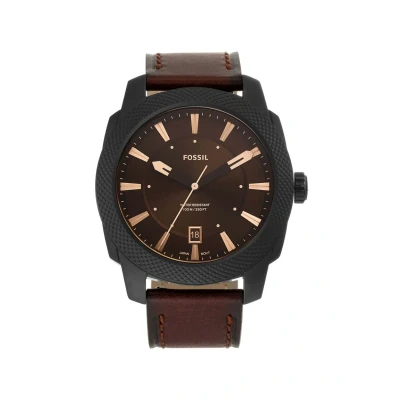 Abbildung von Fossil Machine Uhr, Herren, Größe: One Size, Stainless steel/black