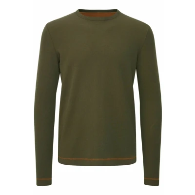 Abbildung von Indicode Jeans Idambrosius Langarmshirt, Herren, Größe: XXL, Army