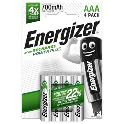 Abbildung von Energizer Akku NiMH, Micro, AAA, HR03, 1.2V/700mAh Power Plus, Pre ch