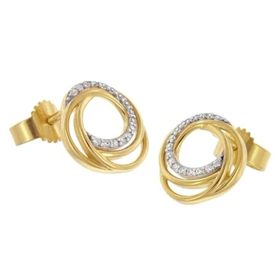 Abbildung von GLIZZ GL8677 Damen Ohrringe Knoten Ohrstecker Gold 333/8K mit Zirkonias