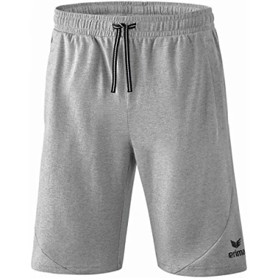 Abbildung von Erima Essential kurze Sporthose, Herren, Größe: Large, Light greymelange/black