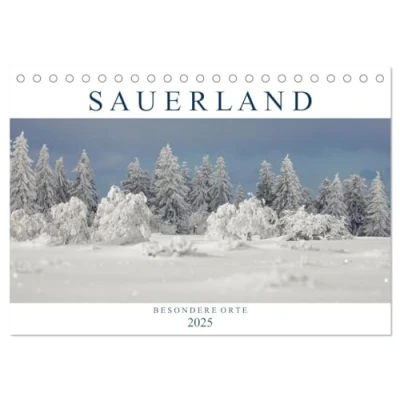 Abbildung von SAUERLAND Besondere Orte (Tischkalender 2025 DIN A5 quer), CALVENDO Monatskalender