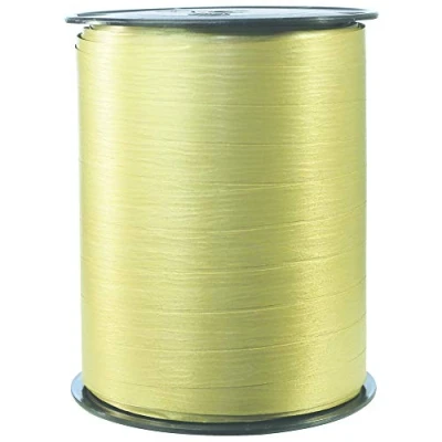 Abbildung von Clairefontaine 601575C Spule Geschenkband matt (250 m x 10 mm, ideal für Bastelprojekte und Geschenke) 1 Stück gold