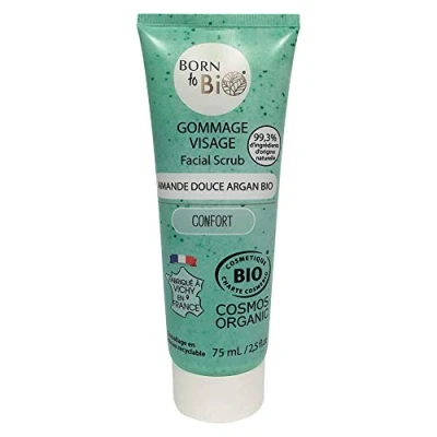 Abbildung von Born to Bio Süßes Mandel Argan Gesichtspeeling, 75 ml