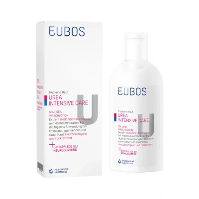 Abbildung von Eubos UREA Intensive CARE 5% Waschlotion Feuchtigkeitspflege, Größe: 200 ml, Weiß