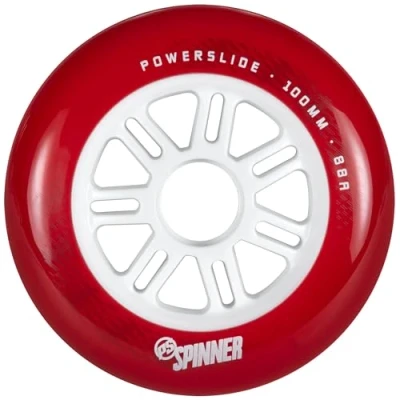 Abbildung von Powerslide Inline Skate Rollen Spinner 100 Red, 100mm / 88A, für Urban und Fitness, 3er Pack
