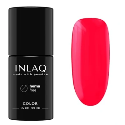 Abbildung von INLAQ® UV Nagellack Pinky Crush 6 ml Hema Free Langlebiger Lack Neon Spectrum Kollektion Gelnägel Shellac Gel Gellack ohne