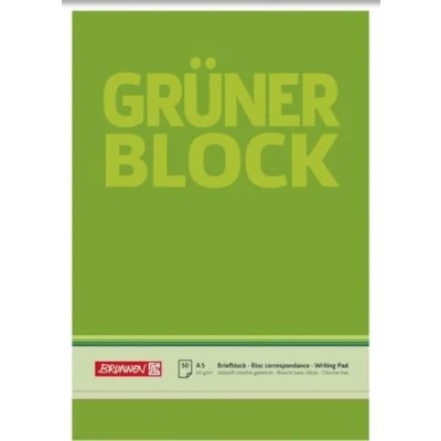 Abbildung von Brunnen 10 x Briefblock Der grüne Block A5 60g/qm blanko 50 Blatt