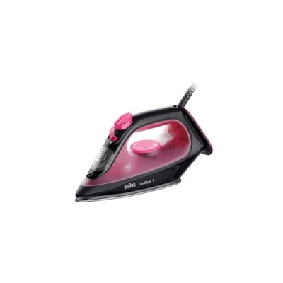 Abbildung von Braun TexStyle 1 SI1070PU, Bügeleisen mit 4 Jahren Unterstützung, SuperCeramic Platte, Präzisionsspitze, 130g,min, Nachfüllung von 220ml, Eco Modus, Tropfschutzsystem, 2000W, Violett