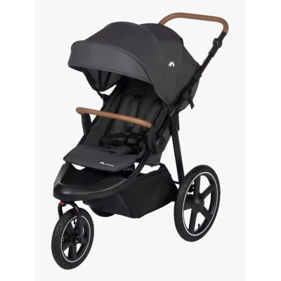 Abbildung von Bebeconfort Cloudy, All Terrain Baby Stroller, 04 Jahre (max. 22kg), verstellbar, schnell zusammenklappbar, 3 große Kinderwagen Luftreifen, verstellbarer Schieber, geräumiger Korb, Mineral Graphite