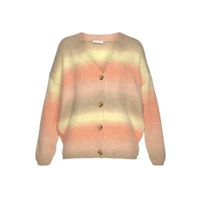 Abbildung von Lascana Strickjacke, Damen, Größe: 32/34, Apricot gelb braun