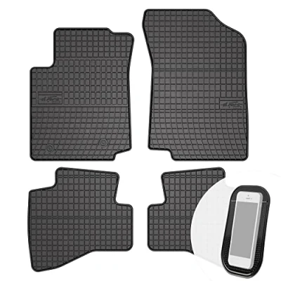 Abbildung von Gummimatten Auto Fußmatten Gummi Automatten Passgenau 4 teilig Set passend für Citroen C1 II Peugeot 108 Toyota Aygo ab 2014