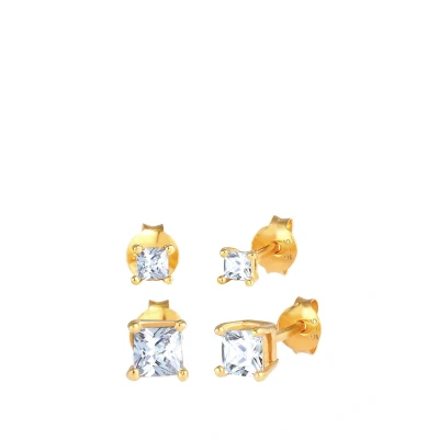 Abbildung von Elli 2 PACK Classic Ohrringe goldcoloured, Damen, Größe: One Size, Gold coloured