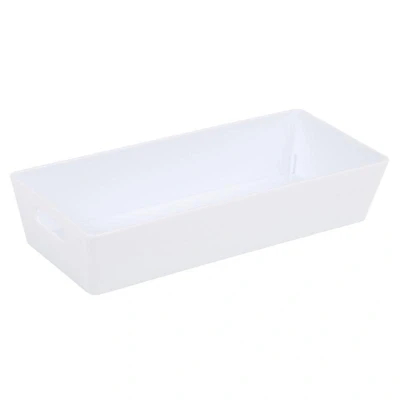 Abbildung von WHAM 2.01 Rechteckig Aufbewahrungsbox Korb 25 x 5 10,5 cm Eisweiß