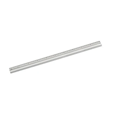 Abbildung von folia 23050 Aluminiumlineal, Lineal aus Aluminium, 50 cm lang, mit Anti Rutsch Beschichtung und gut ablesbarer Zentimeter Einteilung