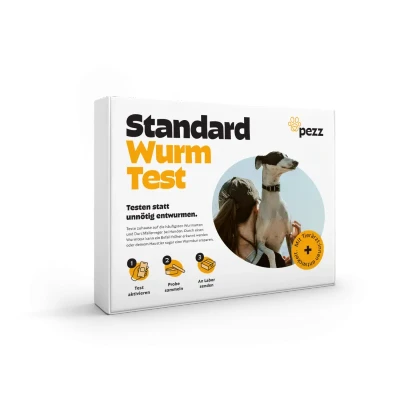 Abbildung von Pezz Wurmtest für Katzen (PRO) zum Testen auf die häufigsten Wurmarten inkl. Giardien Labor Befund Handlungsempfehlung mit gratis Versand (1 Stück)
