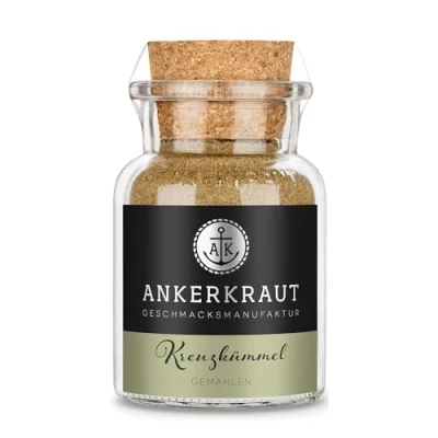 Abbildung von Ankerkraut Kreuzkümmel gemahlen, Würziges Aroma für authentische Gerichte aus der internationalen Küche, 75 g im Korkenglas