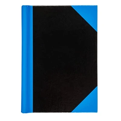 Abbildung von Idena 10351 Kladde DIN A7, 96 Blatt ,70 g/m², liniert, fester Einband, blau/schwarz, 1 Stück