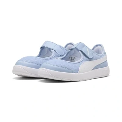 Abbildung von Puma Courtflex v3 Lina V Sneakers Kinder Schuhe Haute Tropic/White Größe: 28
