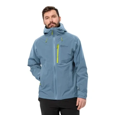 Abbildung von Jack Wolfskin Eagle PEAK Regenjacke / wasserabweisende Jacke, Herren, Größe: Medium, Blue